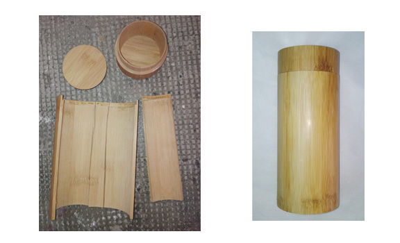 Caja de bambú