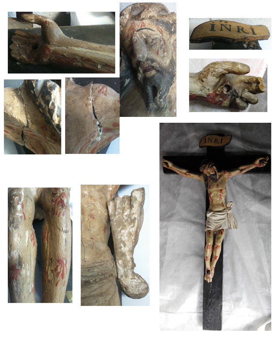 Cristo de la Misericordia, madera estucada policromada