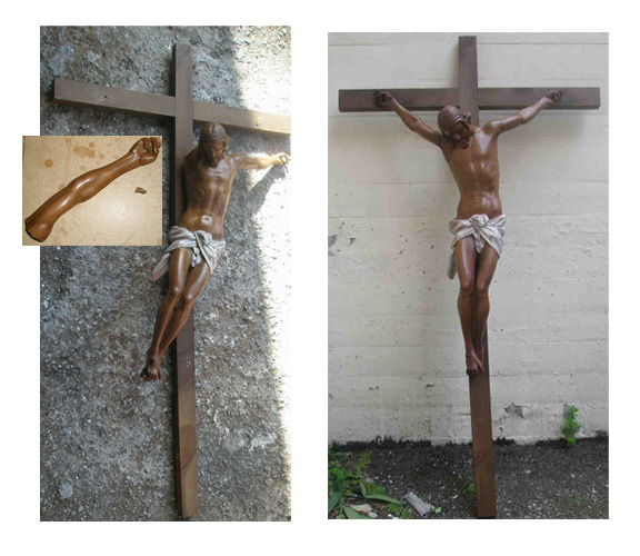 Cristo de madera, Esclavas del sagrado Corazón de Jesús