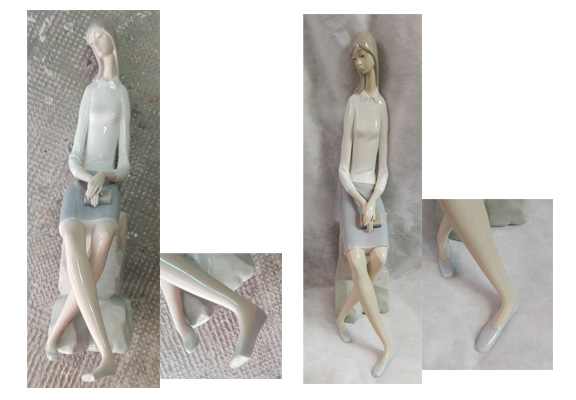 Figura femenina, porcelana Lladró