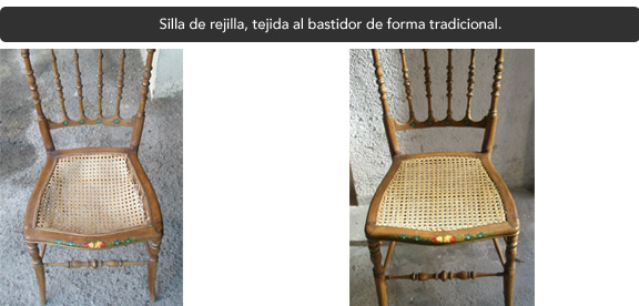 Restauración silla de rejilla
